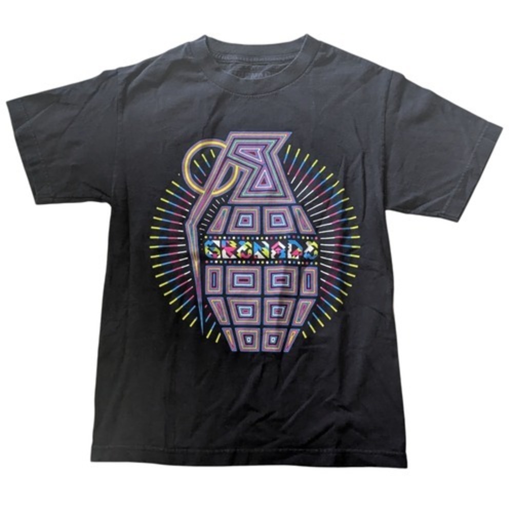 Grenade Brand Snowboards Black Colored Light Blocks T Shirt Size Small
